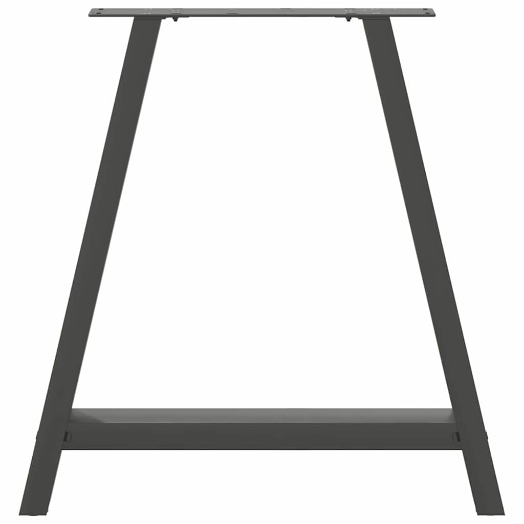 vidaXL Nogi do stołu jadalnego w kształcie litery A 2 szt. Antracyt 70x(72-73) cm Stal