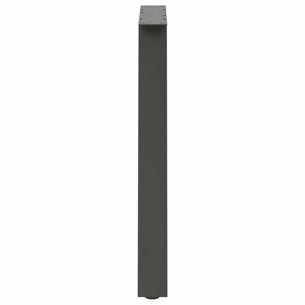 vidaXL Nogi do stołu jadalnego w kształcie litery A 2 szt. Antracyt 70x(72-73) cm Stal