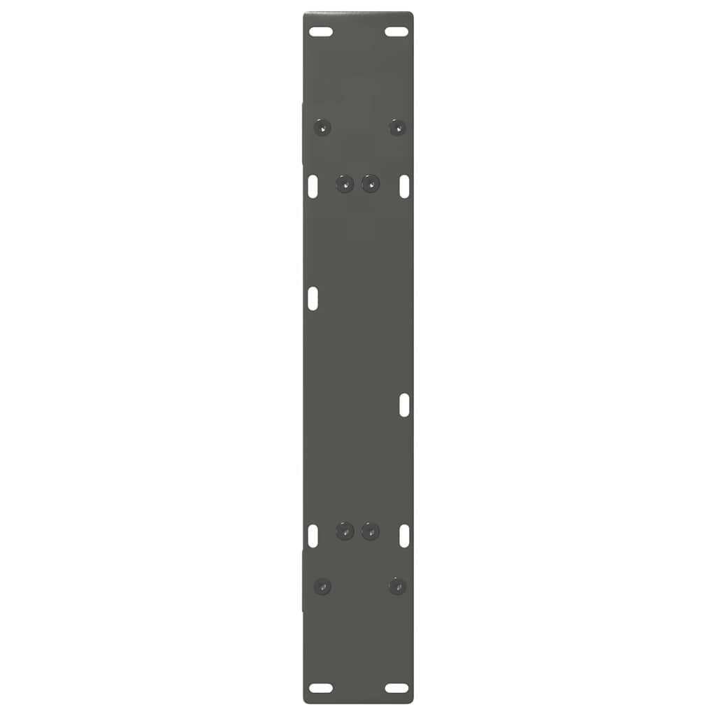 vidaXL Nogi do stołu jadalnego w kształcie litery A 2 szt. Antracyt 70x(72-73) cm Stal