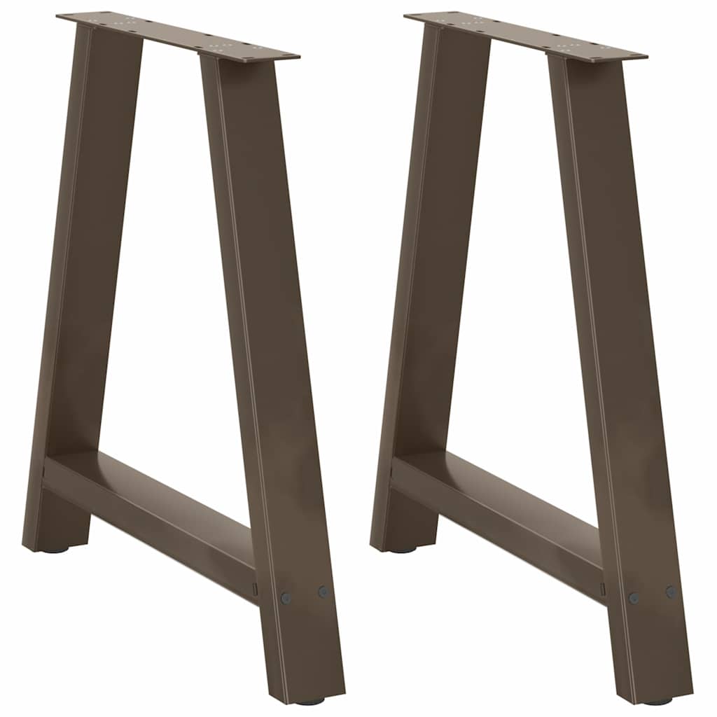 vidaXL Nogi do stołu jadalnego w kształcie litery A 2 szt. 70x(72-73) cm Stal