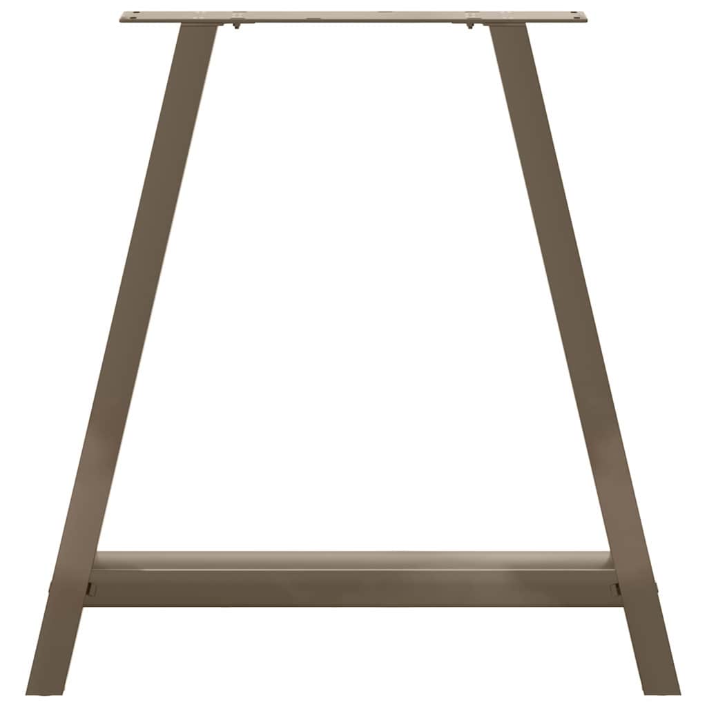 vidaXL Nogi do stołu jadalnego w kształcie litery A 2 szt. 70x(72-73) cm Stal