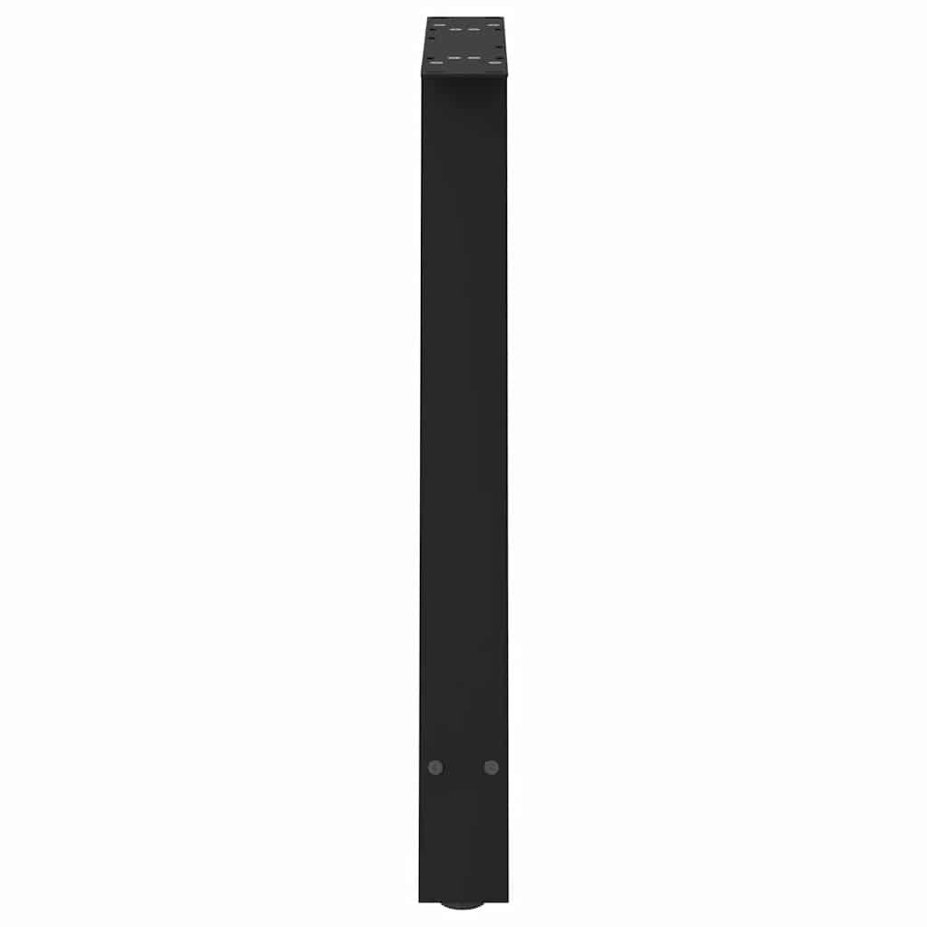 vidaXL Nogi do stołu jadalnego w kształcie litery A 2 szt. Czarne 80x(72-73) cm Stal