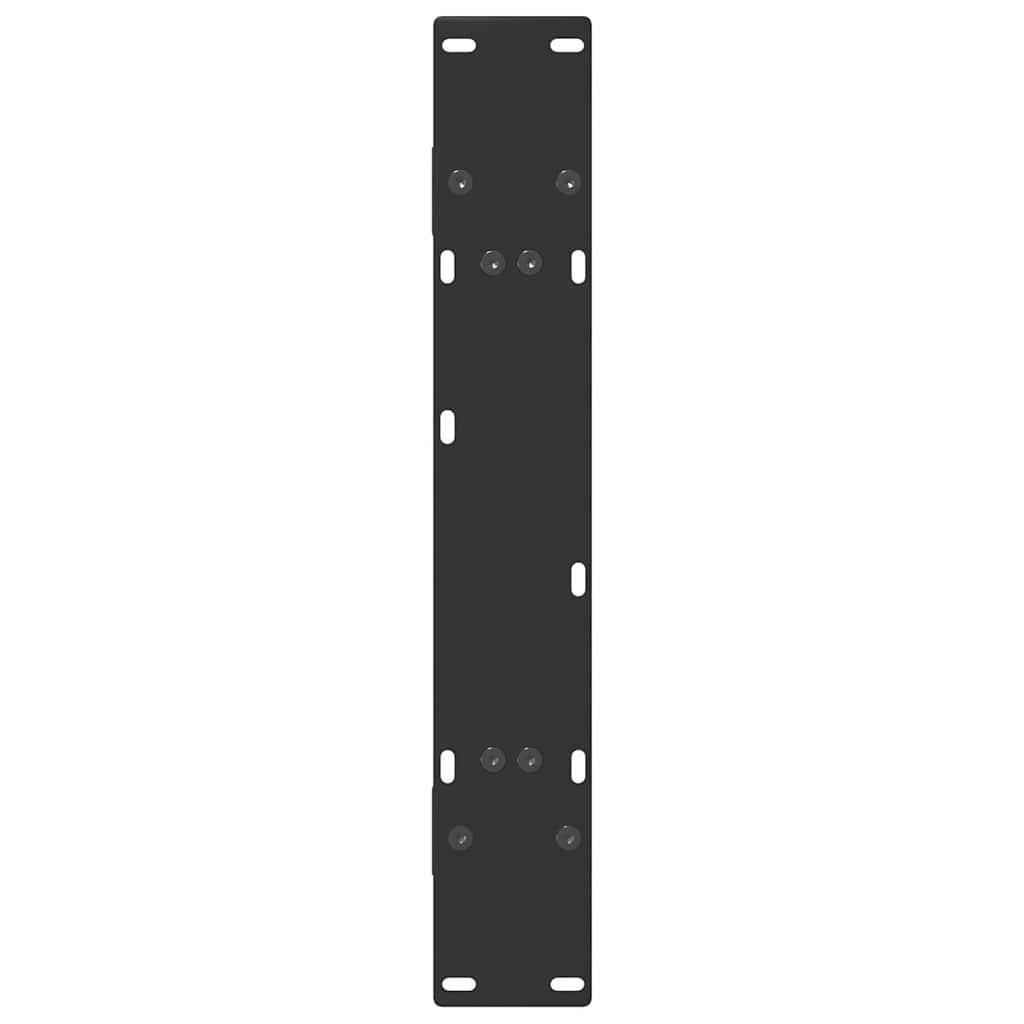 vidaXL Nogi do stołu jadalnego w kształcie litery A 2 szt. Czarne 80x(72-73) cm Stal