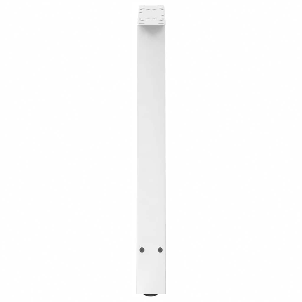 vidaXL Nogi do stołu jadalnego w kształcie litery A 2 szt. Białe 80x(72-73) cm Stal