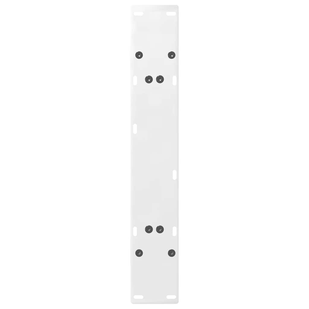 vidaXL Nogi do stołu jadalnego w kształcie litery A 2 szt. Białe 80x(72-73) cm Stal