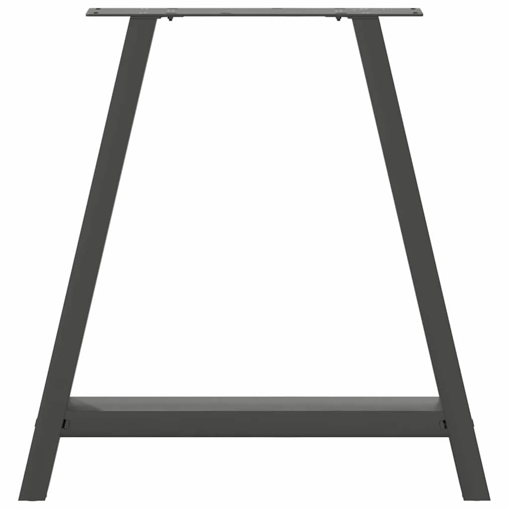 vidaXL Nogi do stołu jadalnego w kształcie litery A 2 szt. Antracyt 80x(72-73) cm Stal