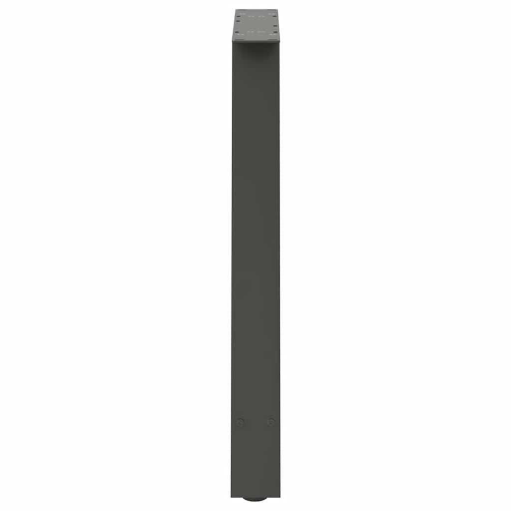 vidaXL Nogi do stołu jadalnego w kształcie litery A 2 szt. Antracyt 80x(72-73) cm Stal