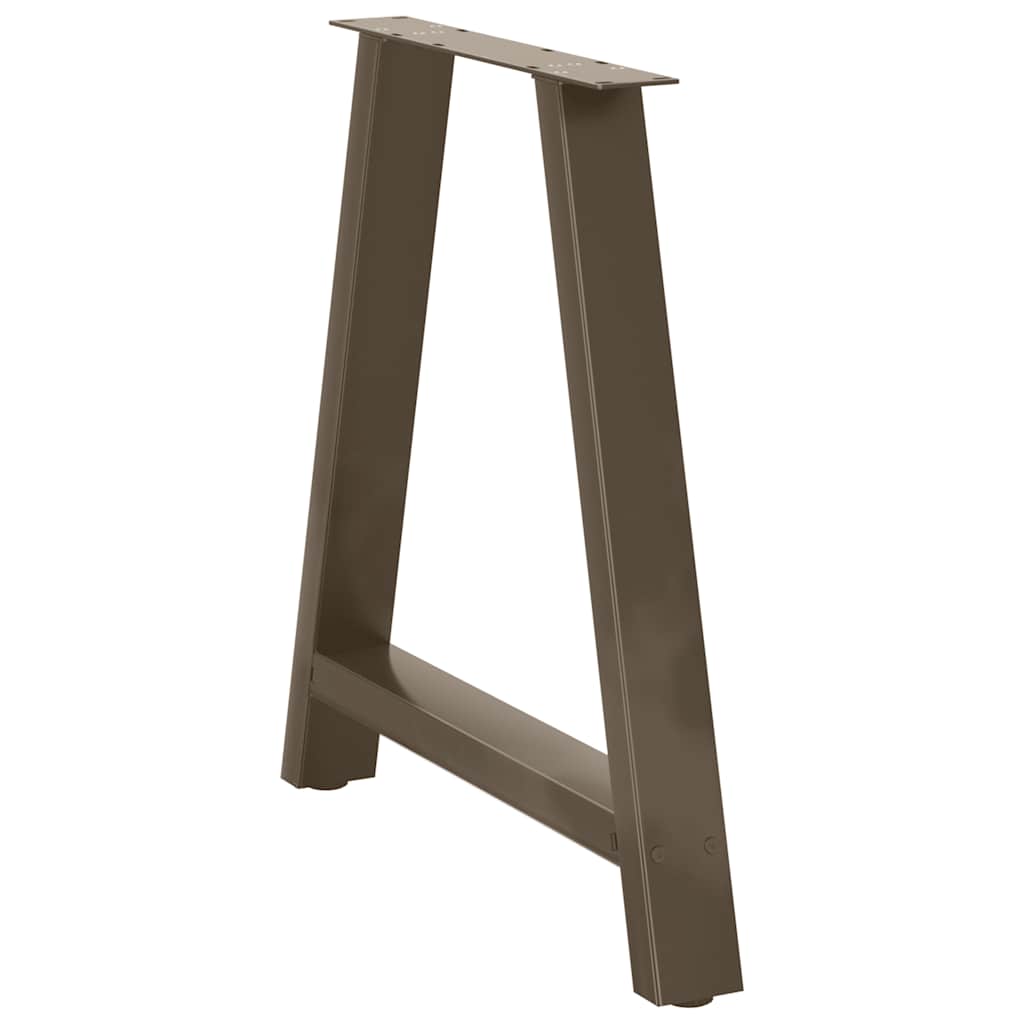 vidaXL Nogi do stołu jadalnego w kształcie litery A 2 szt. 80x(72-73) cm Stal