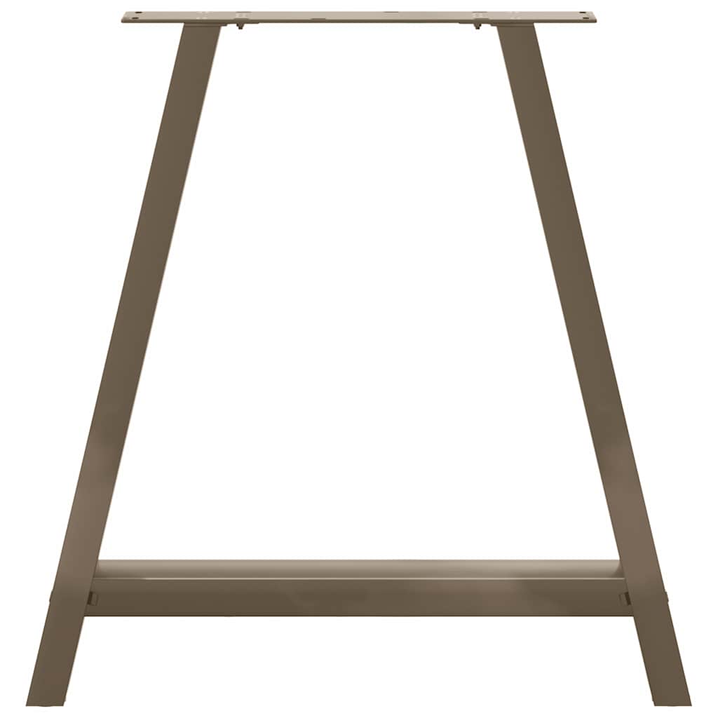 vidaXL Nogi do stołu jadalnego w kształcie litery A 2 szt. 80x(72-73) cm Stal
