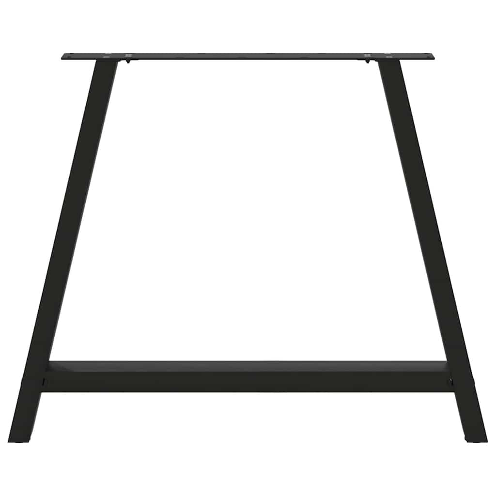 vidaXL Nogi do stołu jadalnego w kształcie litery A 2 szt. Czarne 90x(72-73) cm Stal