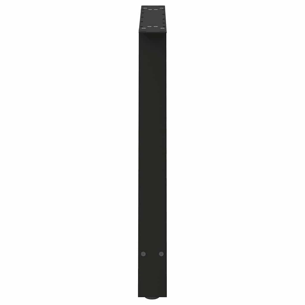 vidaXL Nogi do stołu jadalnego w kształcie litery A 2 szt. Czarne 90x(72-73) cm Stal