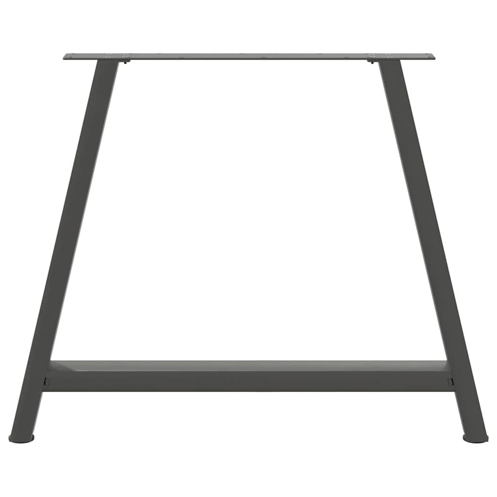 vidaXL Nogi do stołu jadalnego w kształcie litery A 2 szt. Antracyt 90x(72-73) cm Stal