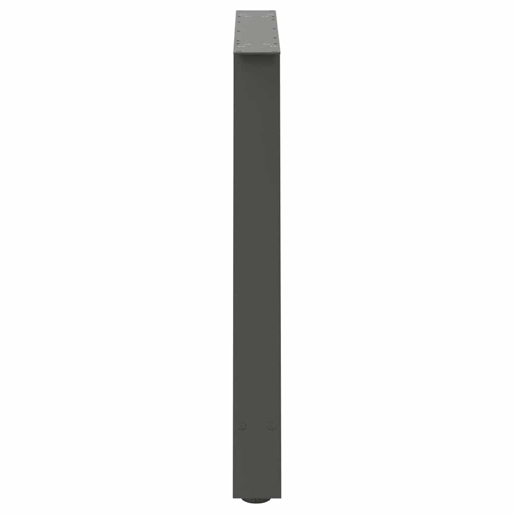vidaXL Nogi do stołu jadalnego w kształcie litery A 2 szt. Antracyt 90x(72-73) cm Stal