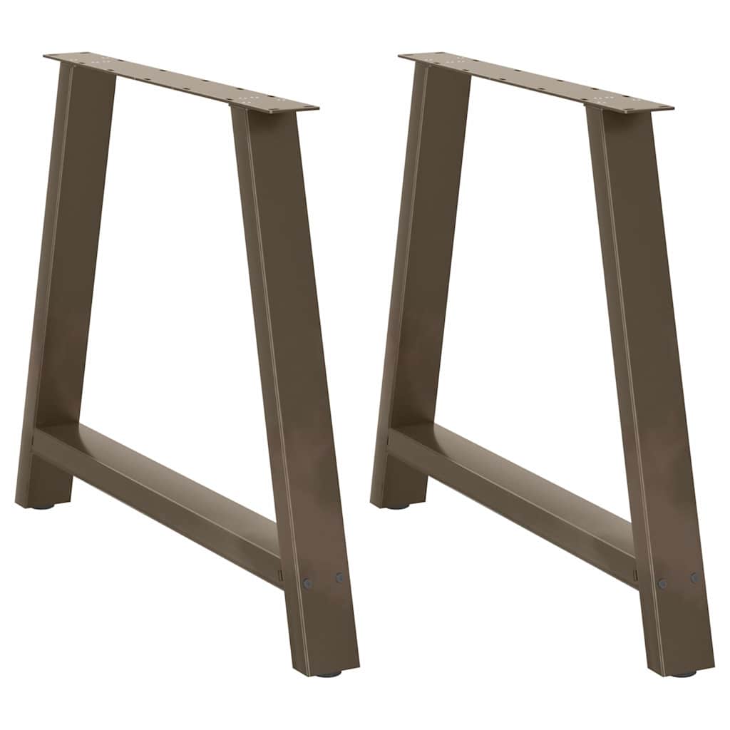 vidaXL Nogi do stołu jadalnego w kształcie litery A 2 szt. 90x(72-73) cm Stal