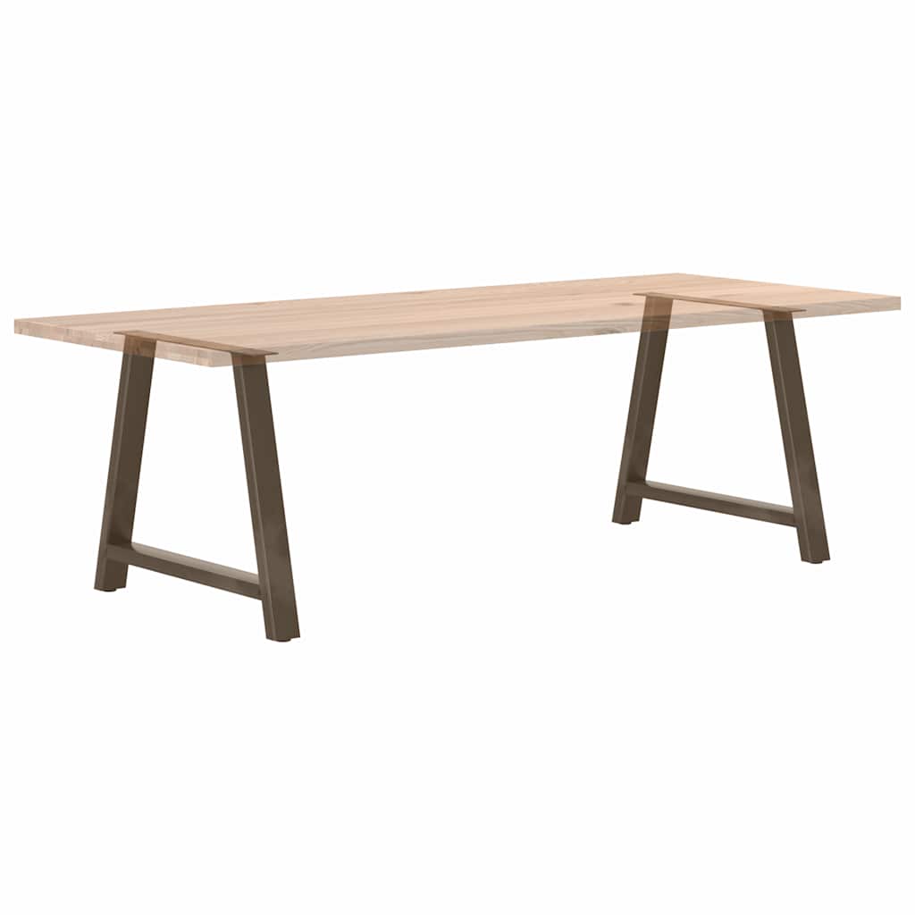 vidaXL Nogi do stołu jadalnego w kształcie litery A 2 szt. 90x(72-73) cm Stal