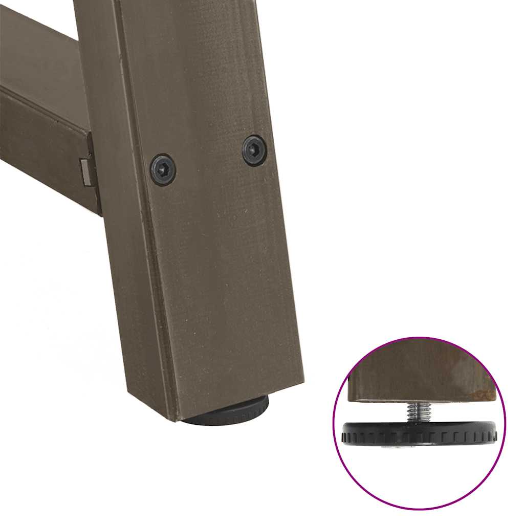 vidaXL Nogi do stołu jadalnego w kształcie litery A 2 szt. 90x(72-73) cm Stal