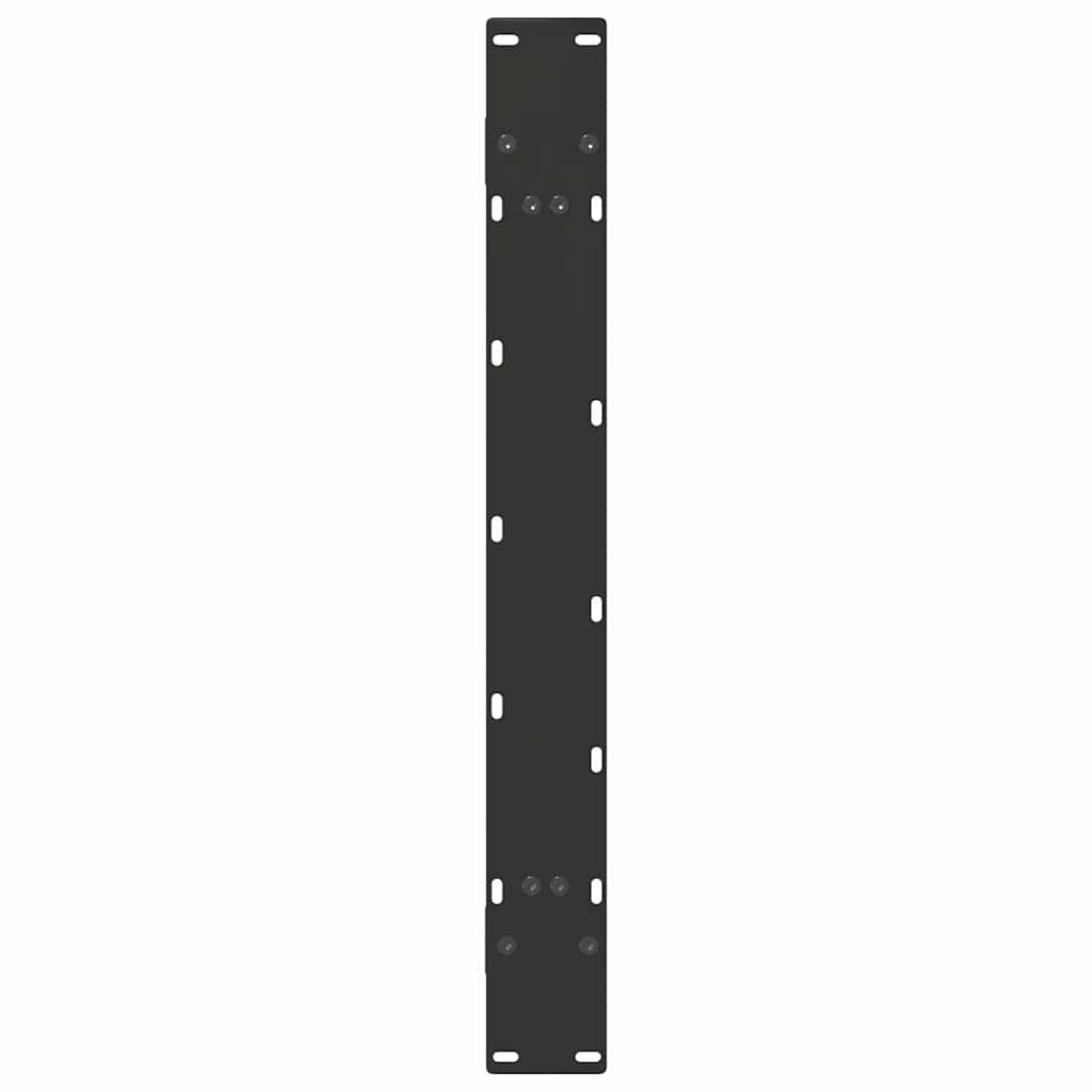 vidaXL Nogi do stołu jadalnego w kształcie litery A 2 szt. Czarne 100x(72-73) cm Stal