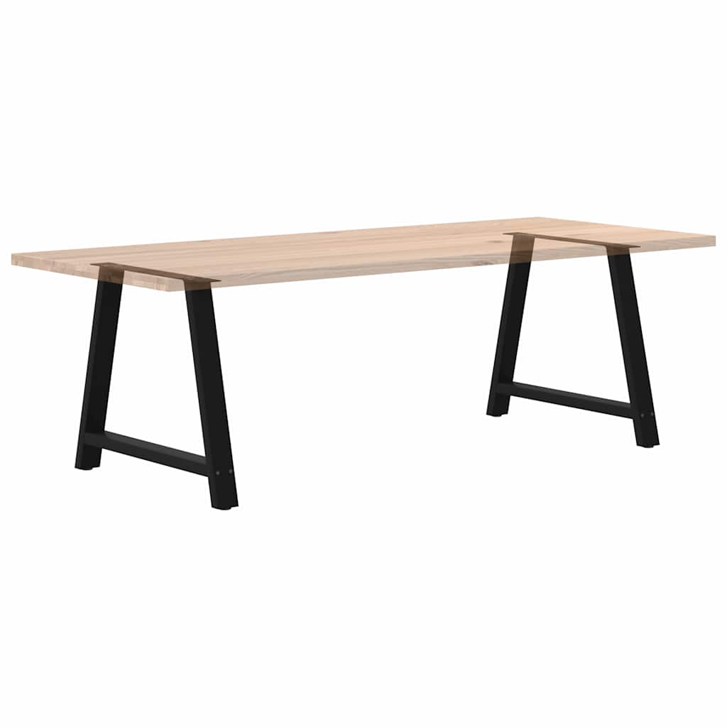 vidaXL Nogi do stołu jadalnego w kształcie litery A 2 szt. Czarne 100x(72-73) cm Stal