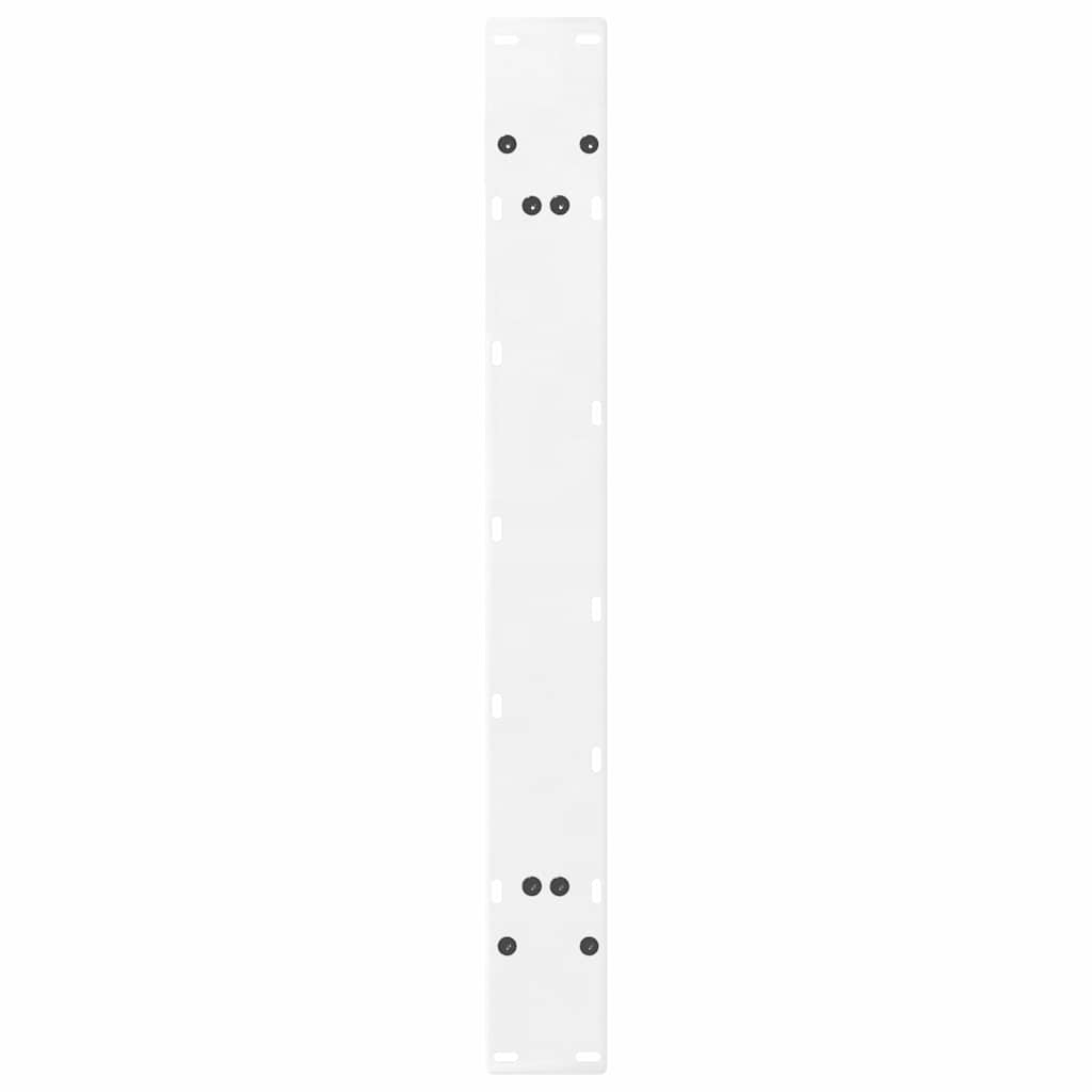 vidaXL Nogi do stołu jadalnego w kształcie litery A 2 szt. Białe 100x(72-73) cm Stal