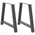 vidaXL Nogi do stołu jadalnego w kształcie litery A 2 szt. Antracyt 100x(72-73) cm Stal