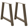 vidaXL Nogi do stołu jadalnego w kształcie litery A 2 szt. 100x(72-73) cm Stal