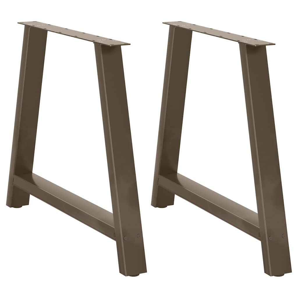 vidaXL Nogi do stołu jadalnego w kształcie litery A 2 szt. 100x(72-73) cm Stal