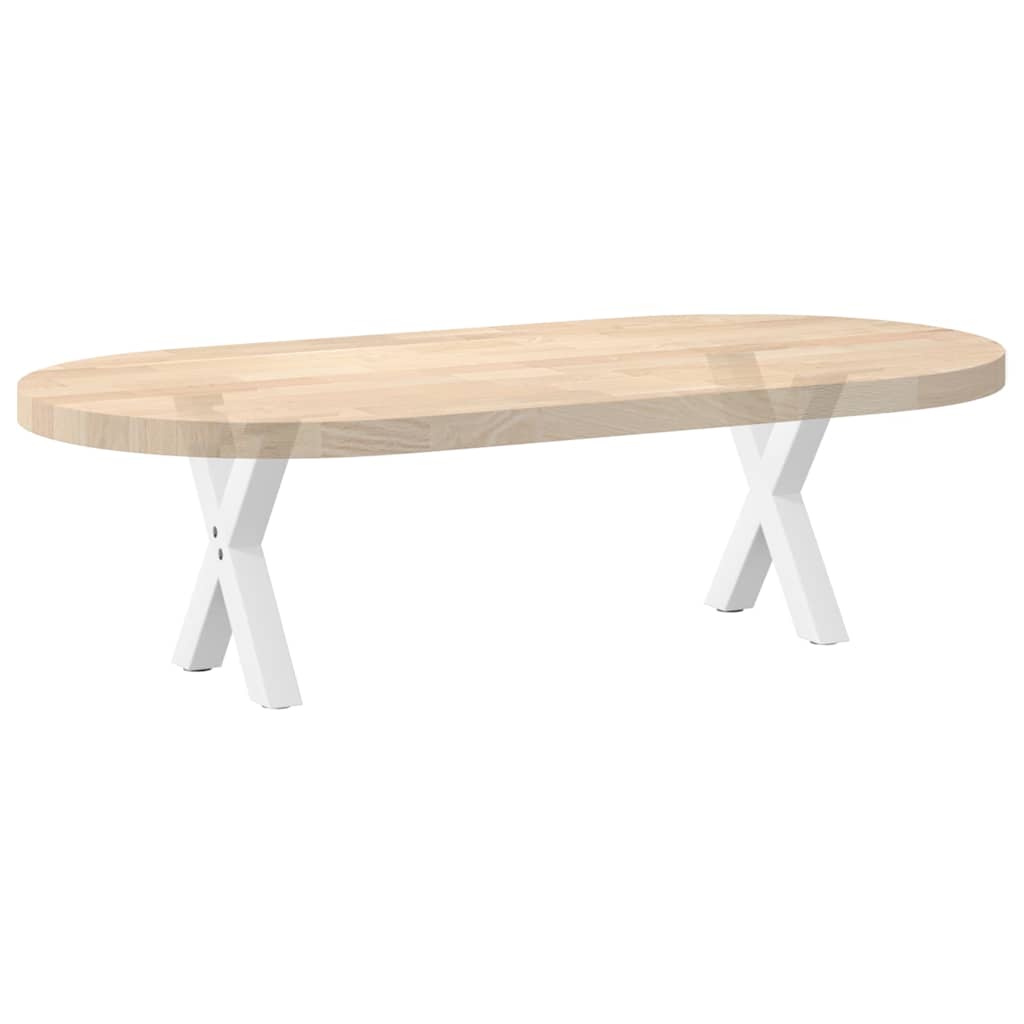 vidaXL Nogi do stolika kawowego w kształcie litery X 2 szt. Białe 30x(30-31) cm Stal