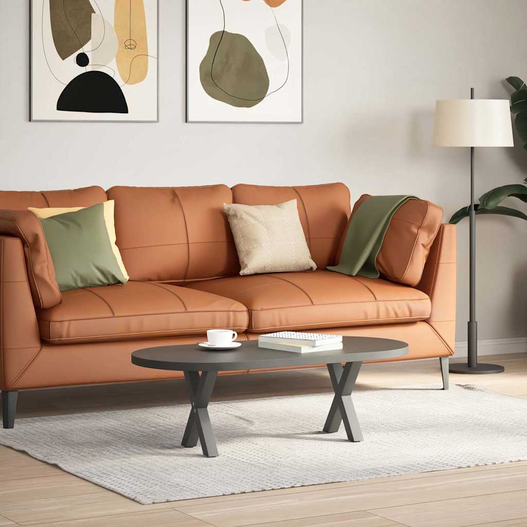 vidaXL Nogi do stolika kawowego w kształcie litery X 2 szt. Antracyt 30x(30-31) cm Stal