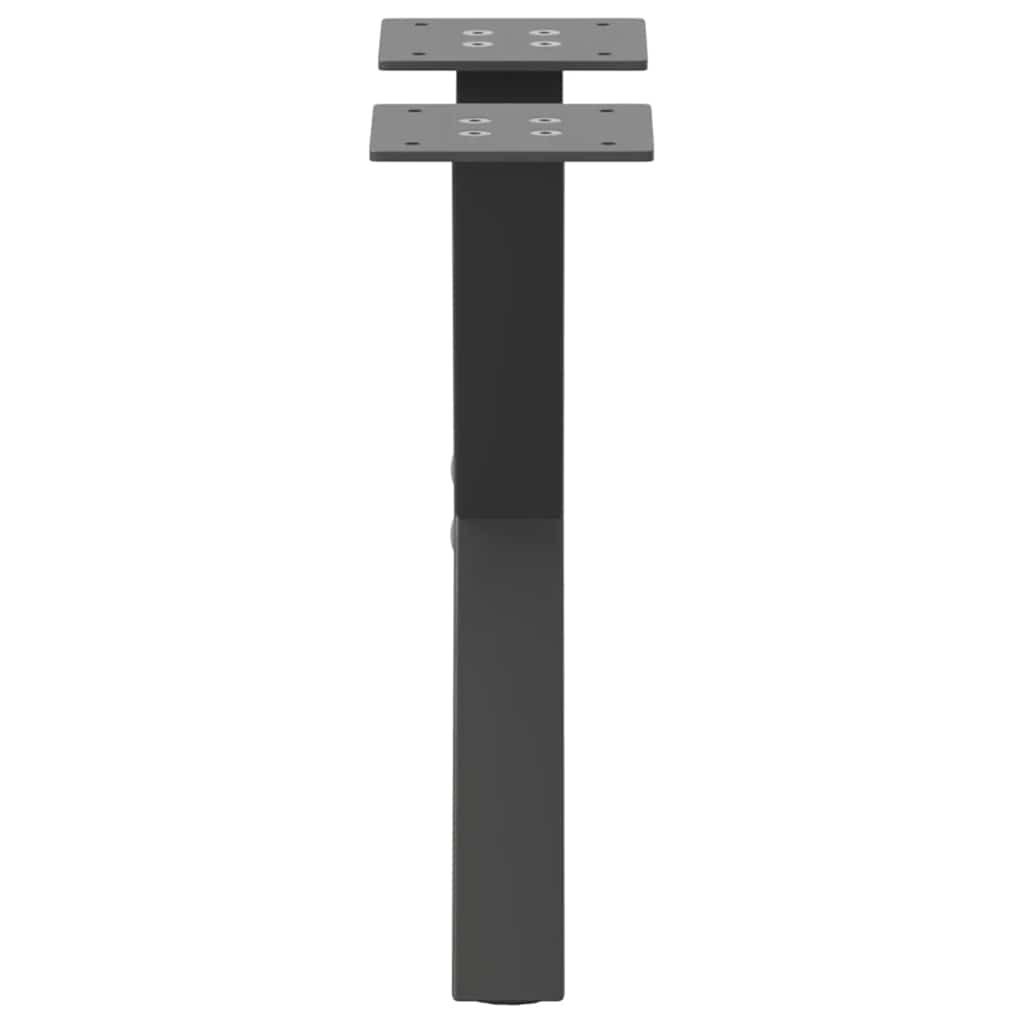 vidaXL Nogi do stolika kawowego w kształcie litery X 2 szt. Antracyt 30x(30-31) cm Stal