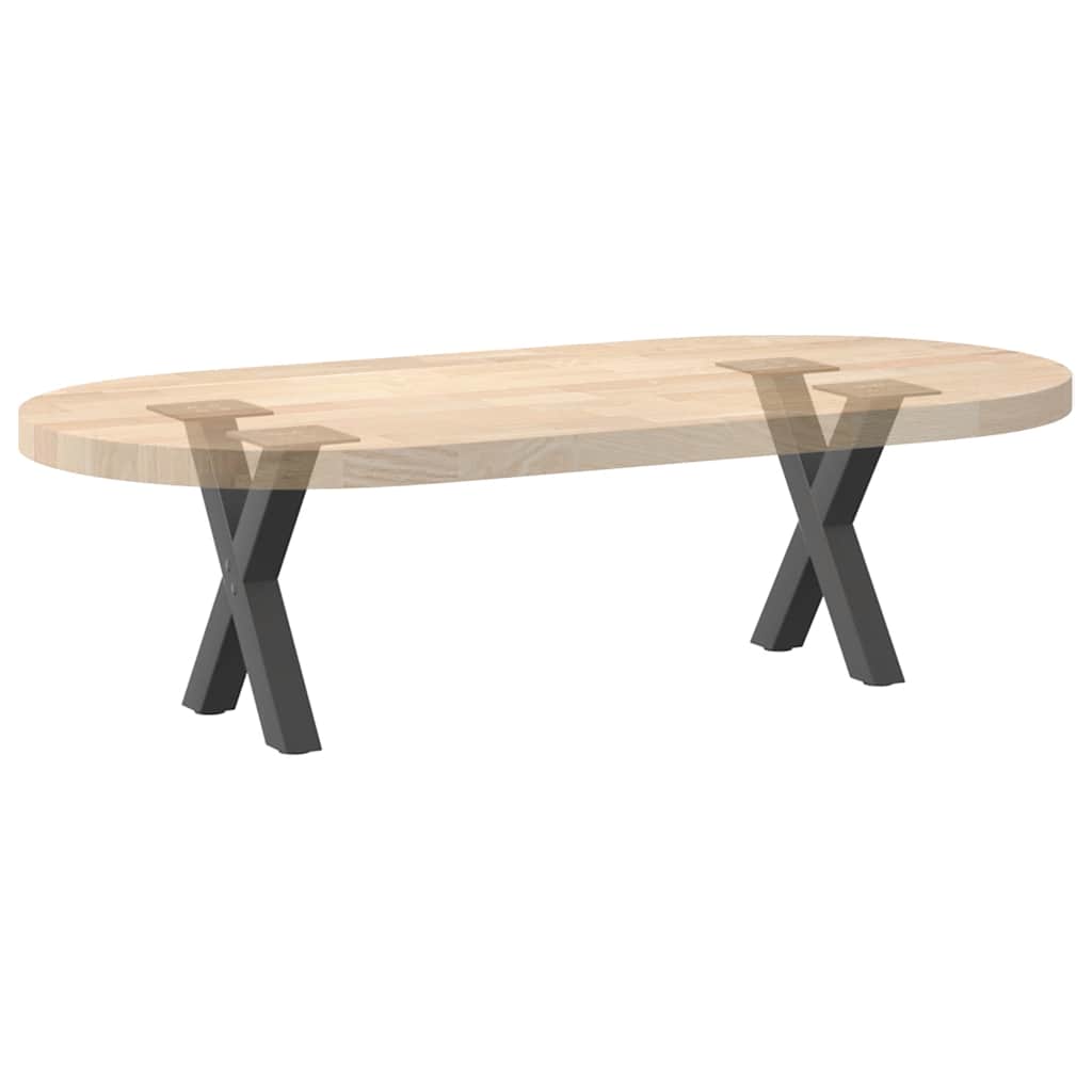vidaXL Nogi do stolika kawowego w kształcie litery X 2 szt. Antracyt 30x(30-31) cm Stal