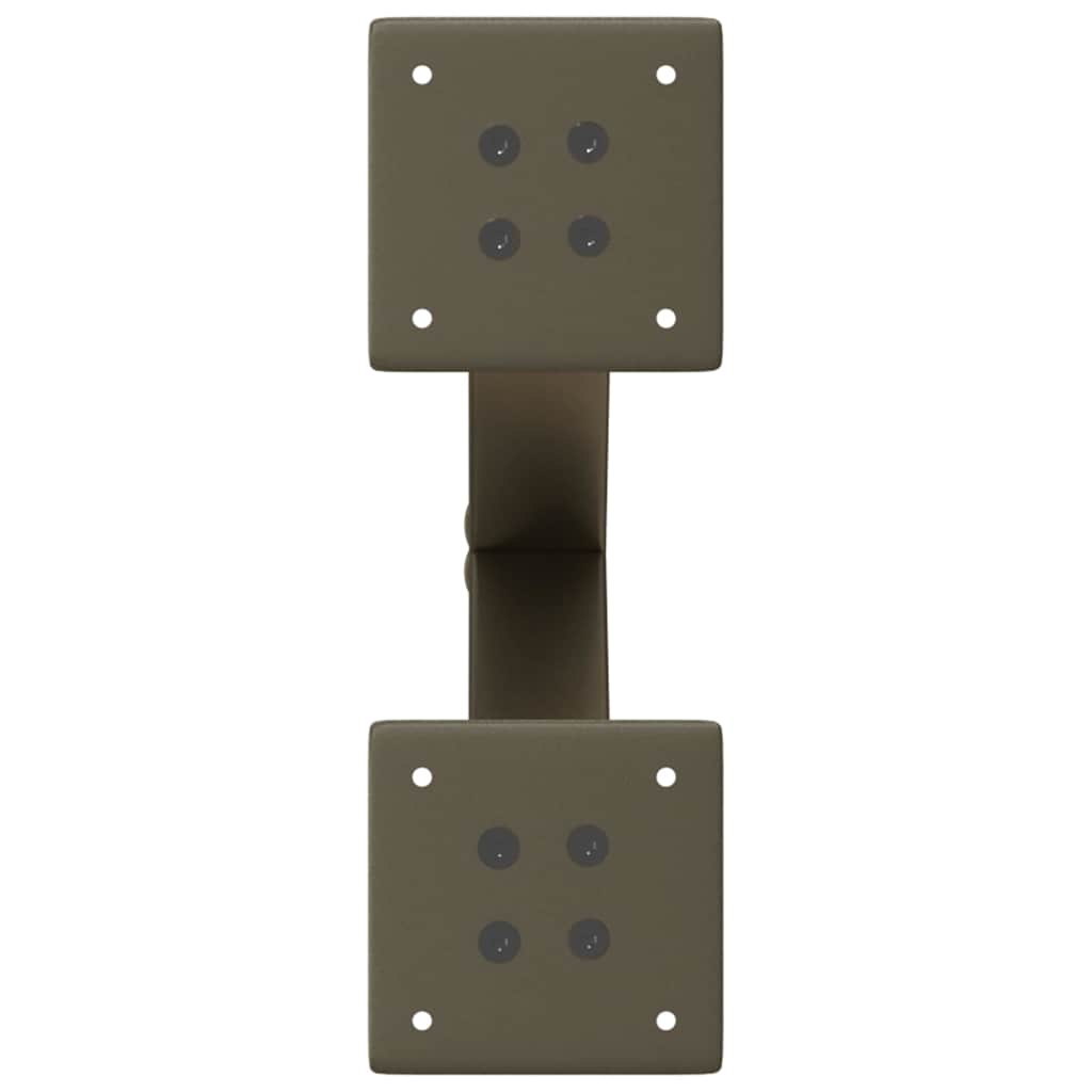 vidaXL Nogi do stolika kawowego w kształcie litery X 2 szt. Naturalna stal 30x(30-31) cm Stal