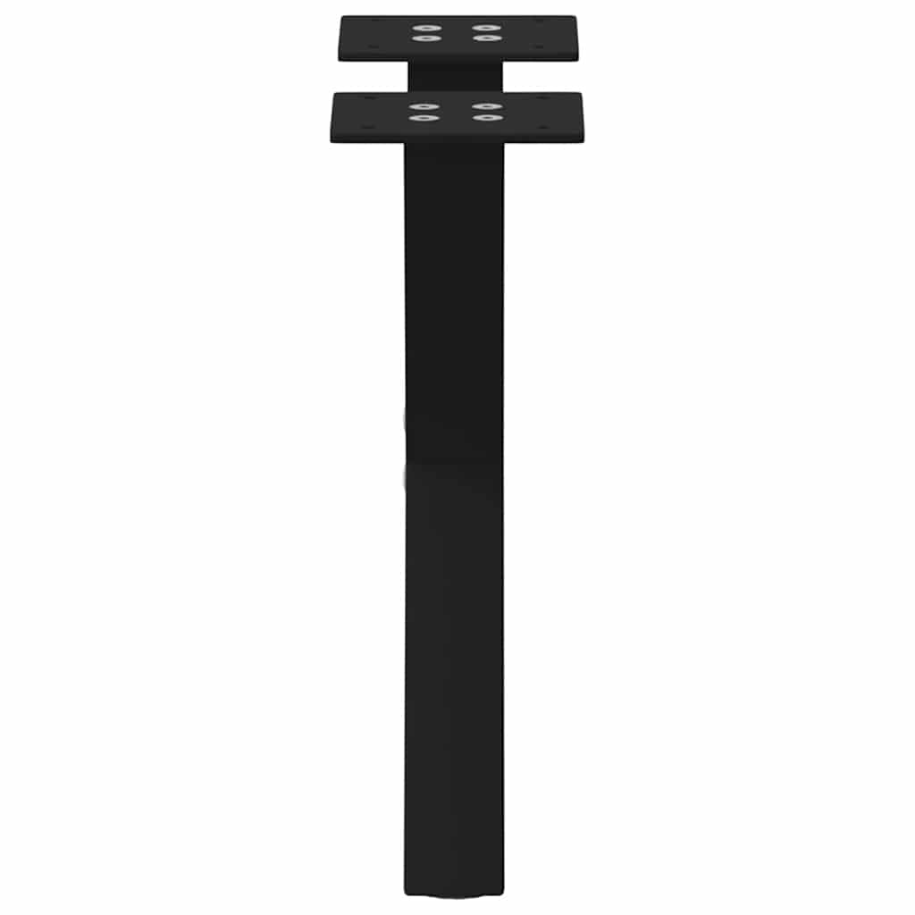 vidaXL Nogi do stolika kawowego w kształcie litery X 2 szt. Czarne 37x(30-31) cm Stal