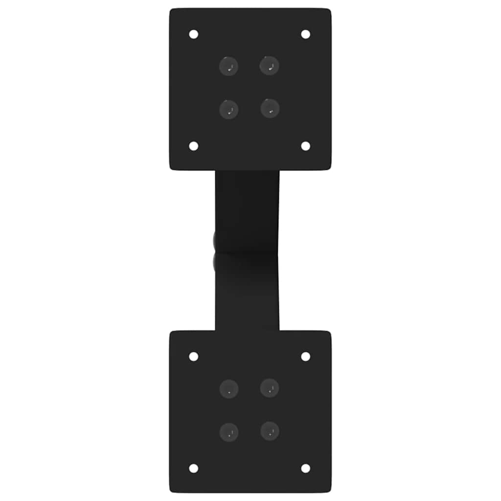 vidaXL Nogi do stolika kawowego w kształcie litery X 2 szt. Czarne 37x(30-31) cm Stal