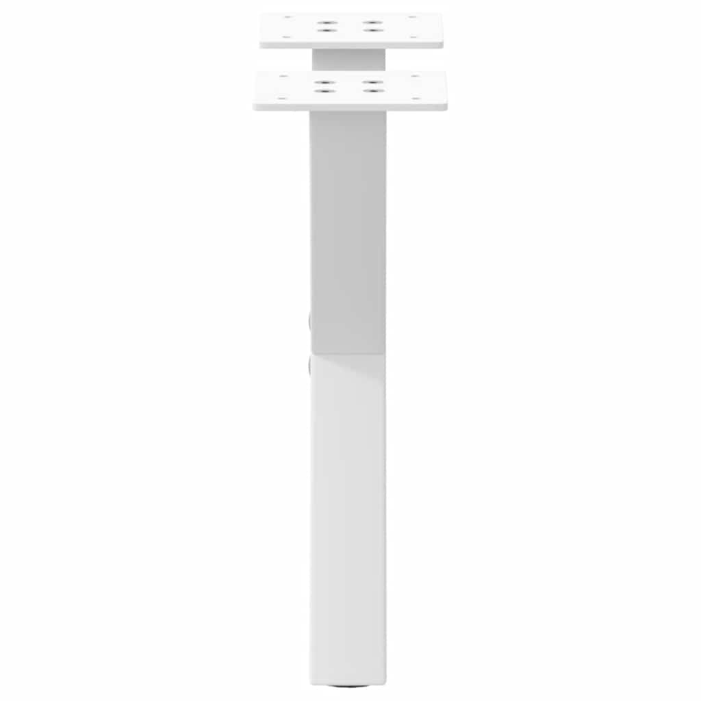 vidaXL Nogi do stolika kawowego w kształcie litery X 2 szt. Białe 37x(30-31) cm Stal