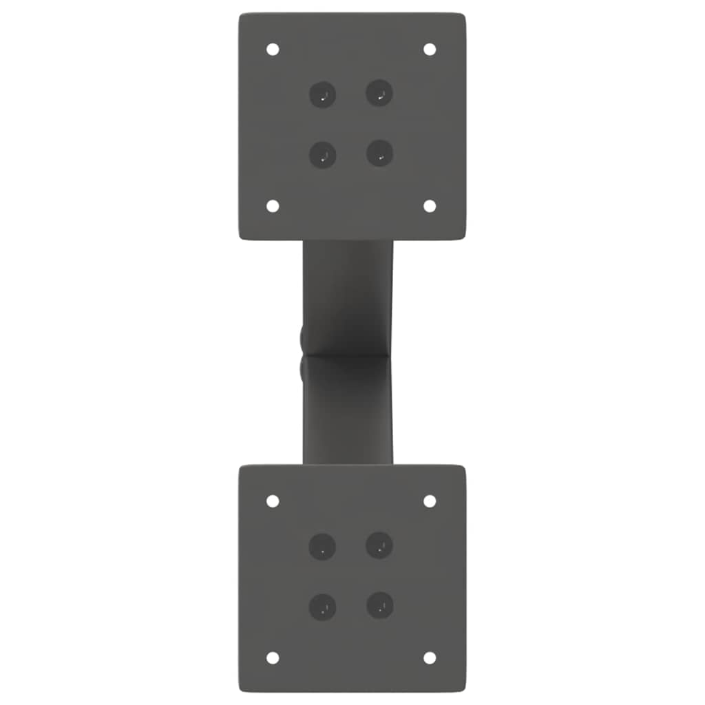 vidaXL Nogi do stolika kawowego w kształcie litery X 2 szt. Antracyt 37x(30-31) cm Stal