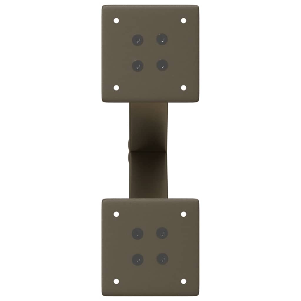 vidaXL Nogi do stolika kawowego w kształcie litery X 2 szt. Naturalna stal 37x(30-31) cm Stal