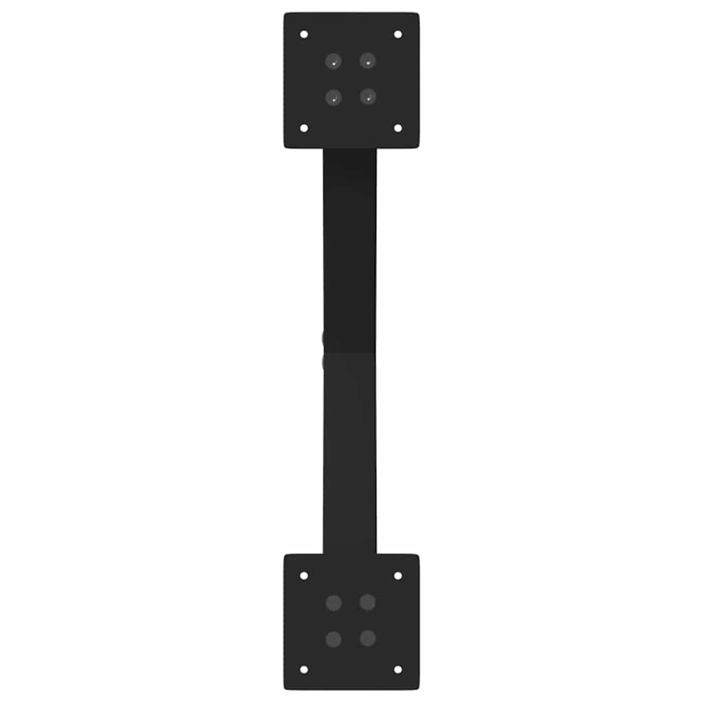 vidaXL Nogi do stolika kawowego w kształcie litery X 2 szt. Czarne 50x(30-31) cm Stal