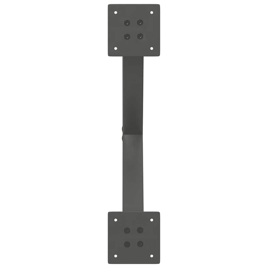 vidaXL Nogi do stolika kawowego w kształcie litery X 2 szt. Antracyt 50x(30-31) cm Stal