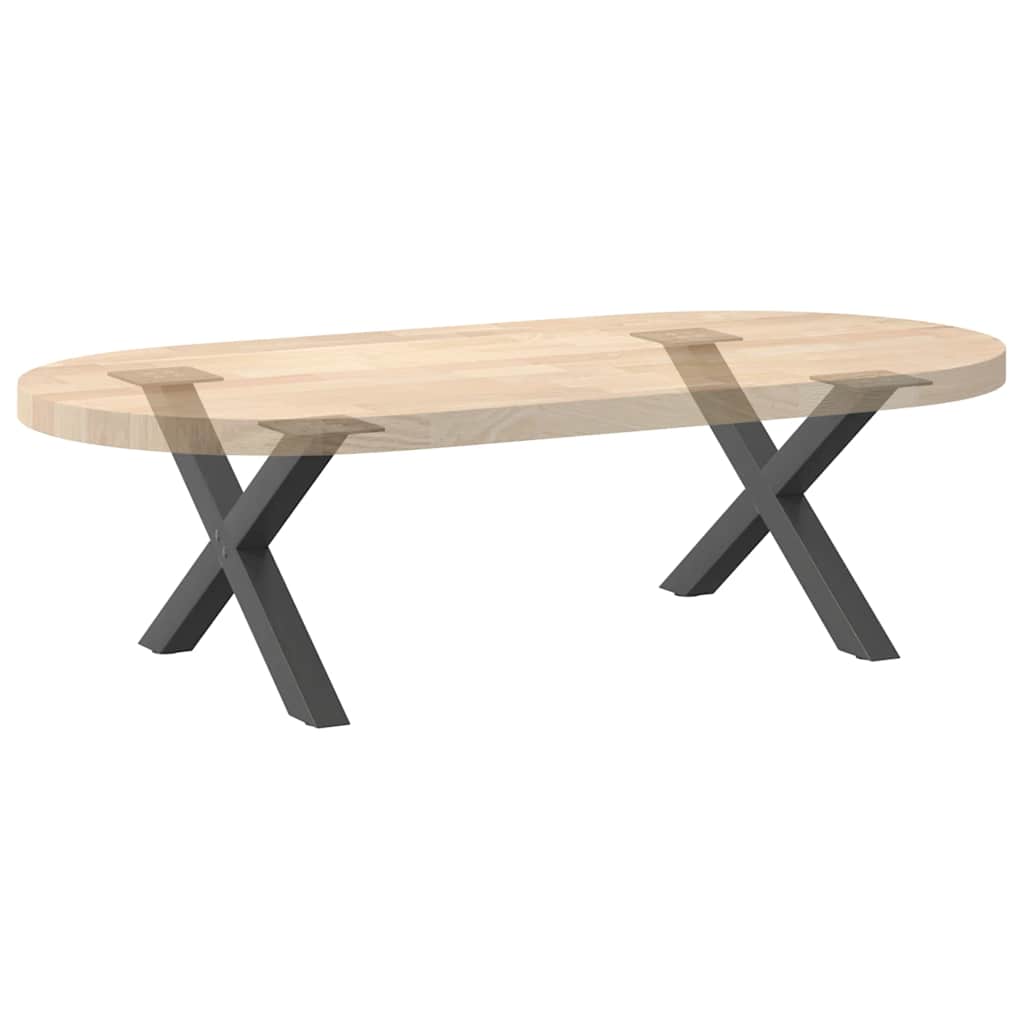 vidaXL Nogi do stolika kawowego w kształcie litery X 2 szt. Antracyt 50x(30-31) cm Stal