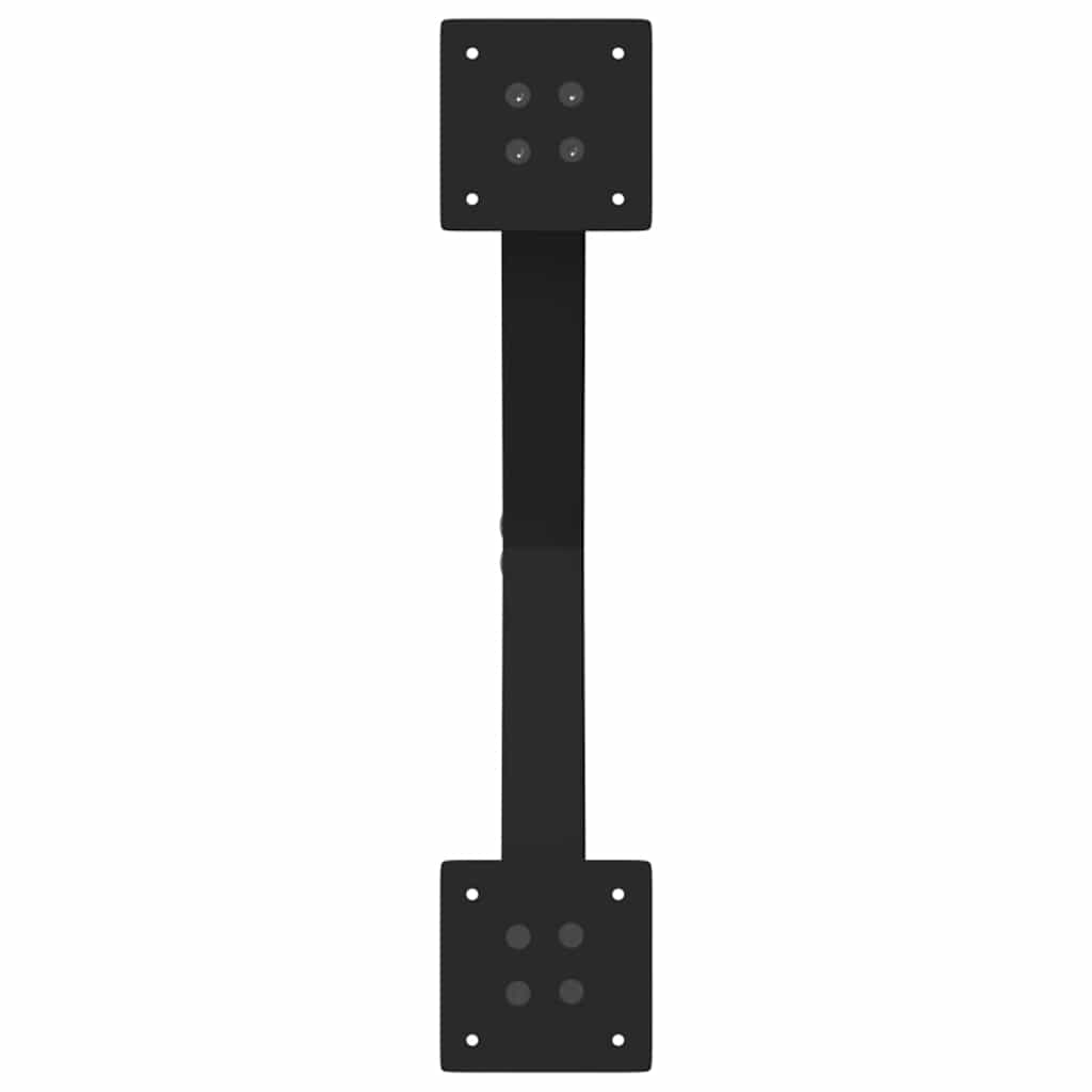 vidaXL Nogi do stolika kawowego w kształcie litery X 2 szt. Czarne 60x(30-31) cm Stal