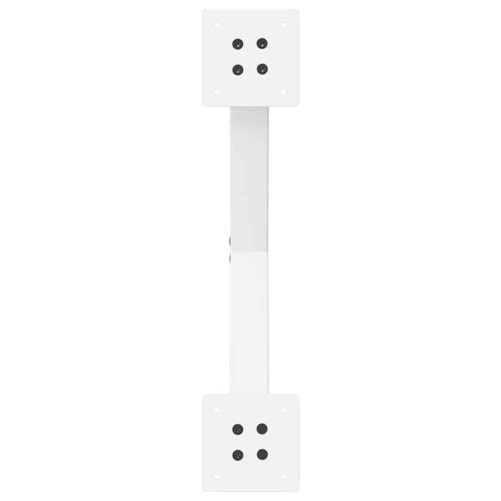 vidaXL Nogi do stolika kawowego w kształcie litery X 2 szt. Białe 60x(30-31) cm Stal