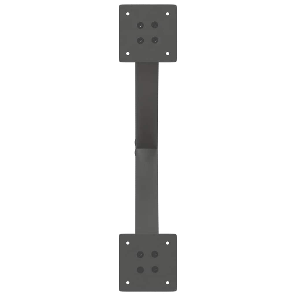 vidaXL Nogi do stolika kawowego w kształcie litery X 2 szt. Antracyt 60x(30-31) cm Stal
