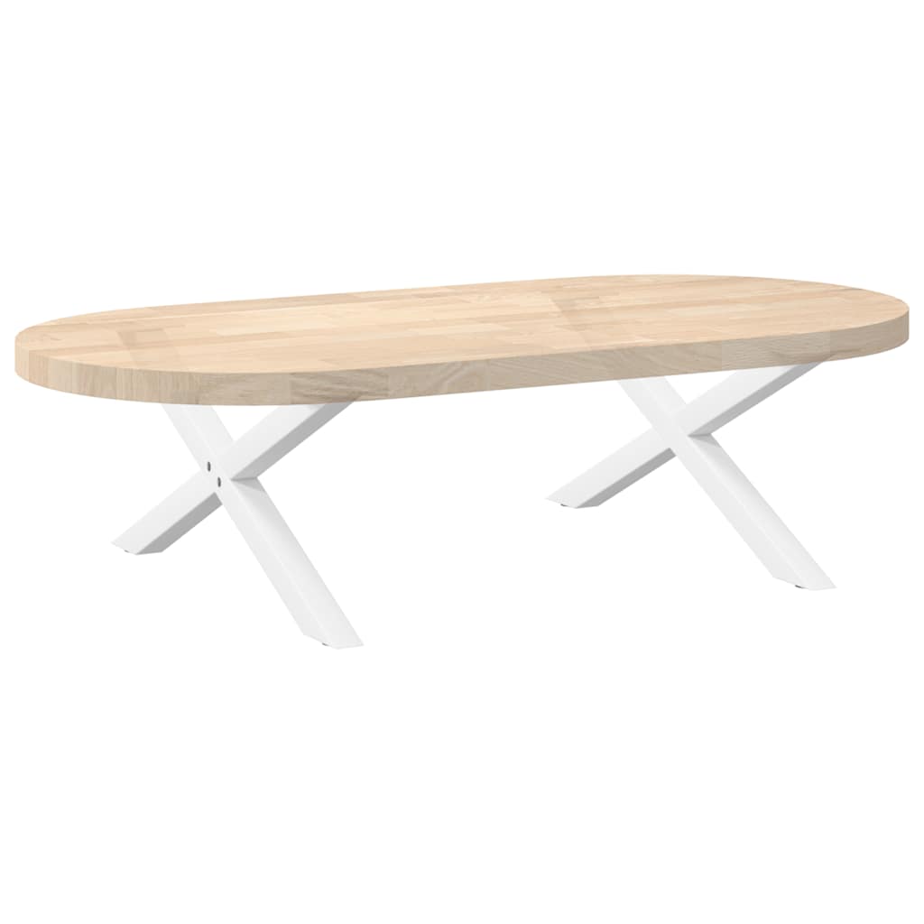 vidaXL Nogi do stolika kawowego w kształcie litery X 2 szt. Białe 70x(30-31) cm Stal