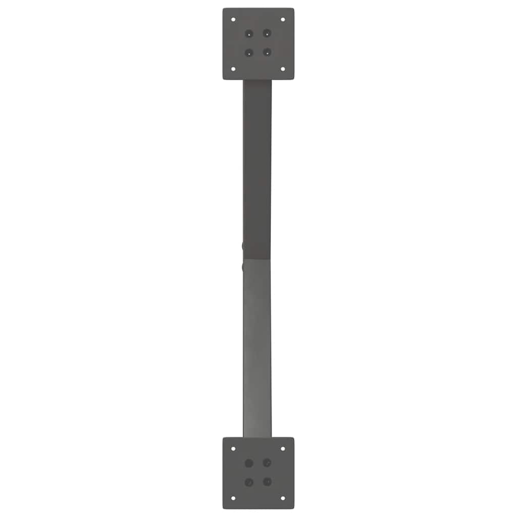 vidaXL Nogi do stolika kawowego w kształcie litery X 2 szt. Antracyt 70x(30-31) cm Stal