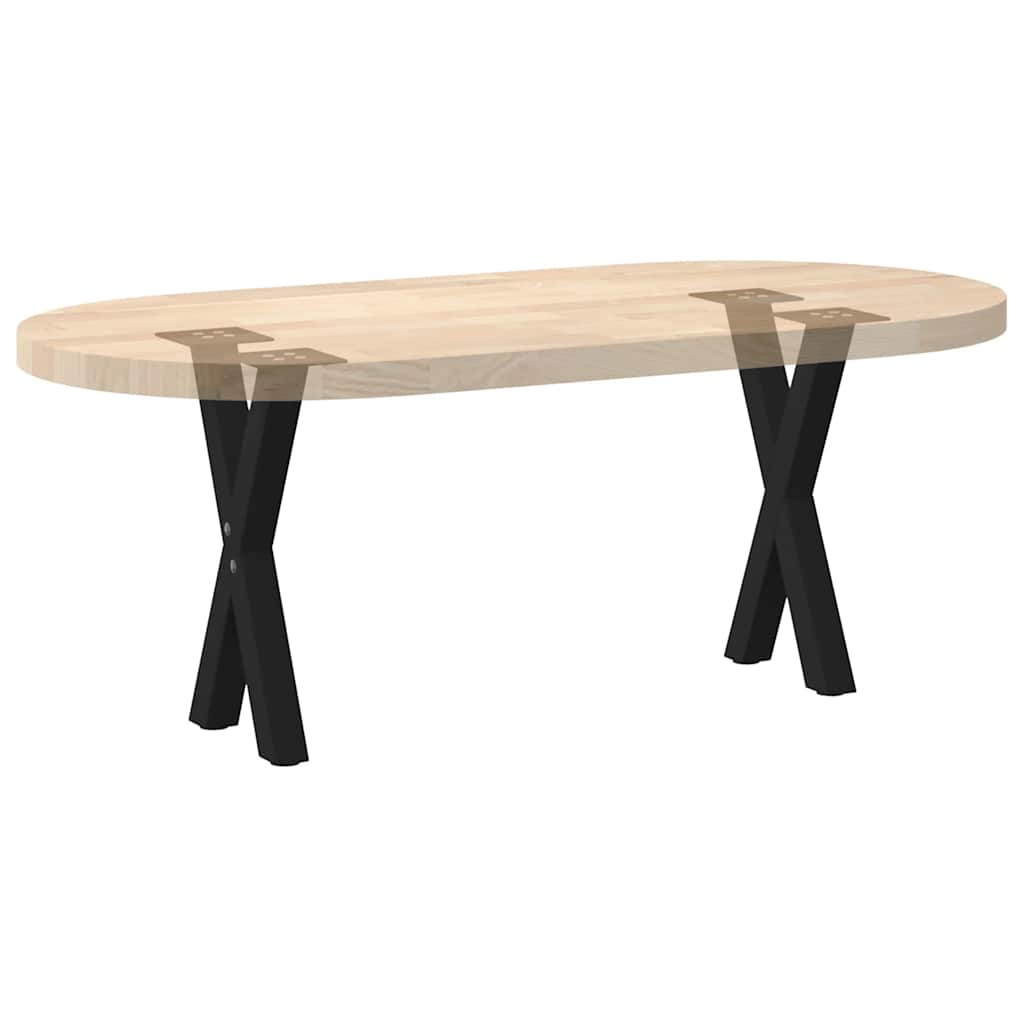 vidaXL Nogi do stolika kawowego w kształcie litery X 2 szt. Czarne 28x(42-43) cm Stal