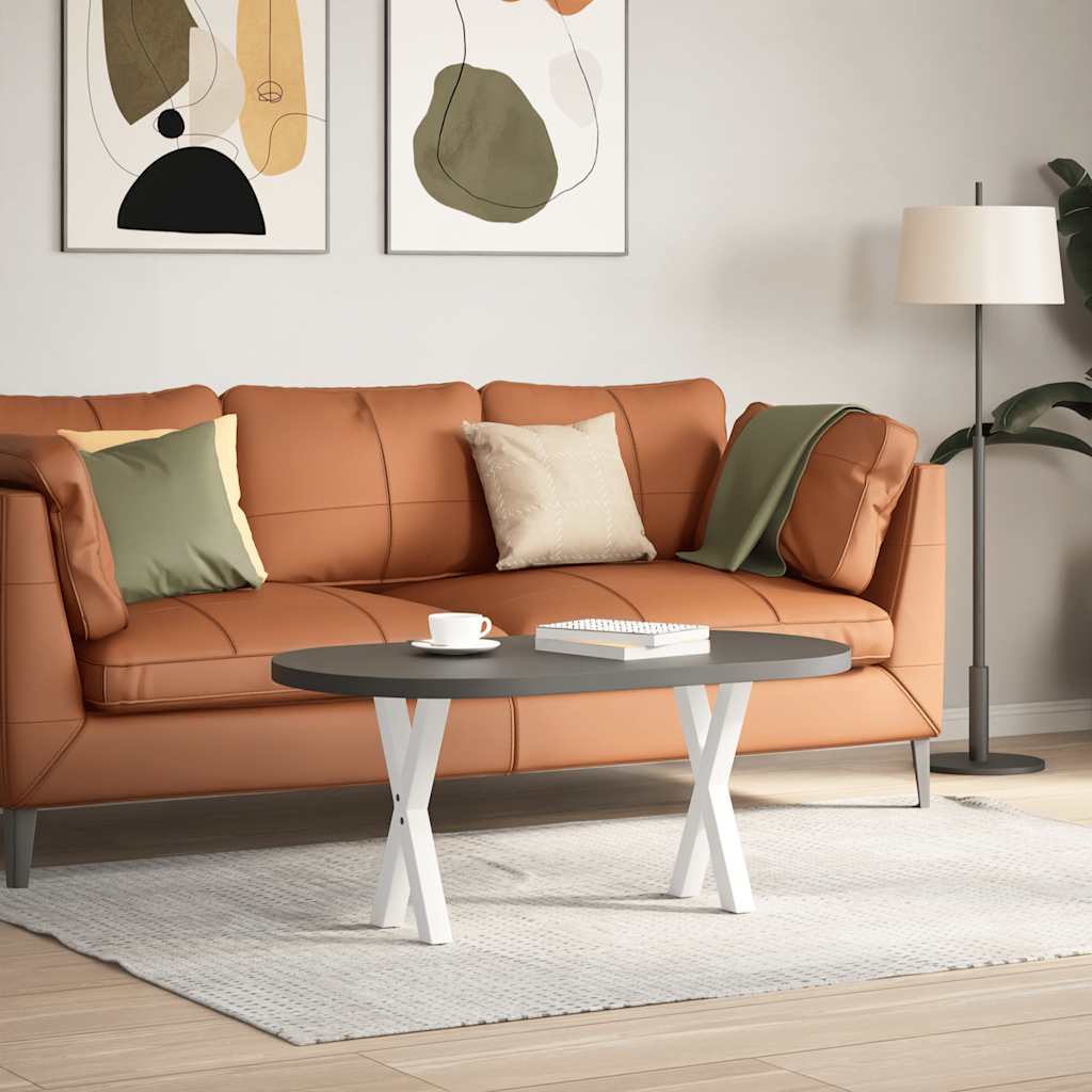 vidaXL Nogi do stolika kawowego w kształcie litery X 2 szt. Białe 28x(42-43) cm Stal