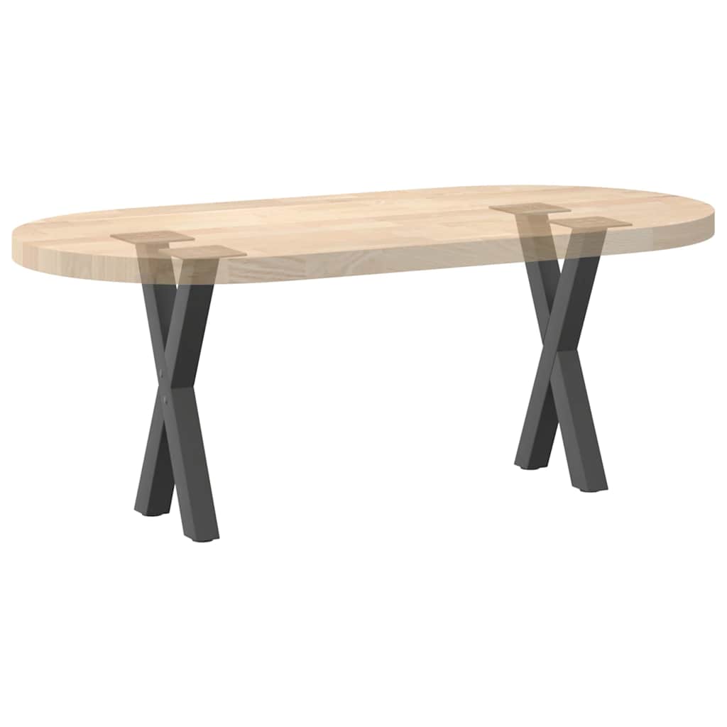 vidaXL Nogi do stolika kawowego w kształcie litery X 2 szt. Antracyt 28x(42-43) cm Stal