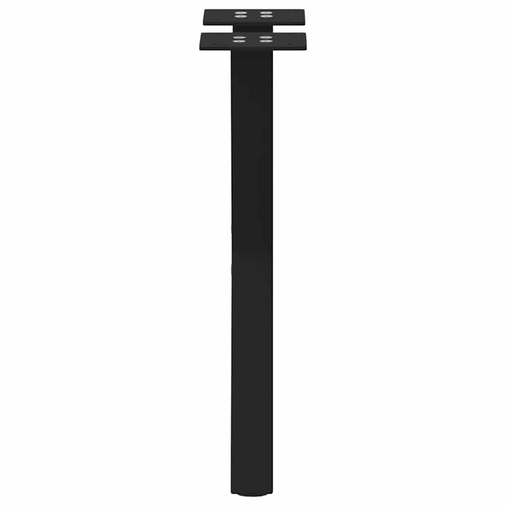 vidaXL Nogi do stolika kawowego w kształcie litery X 2 szt. Czarne 38x(42-43) cm Stal