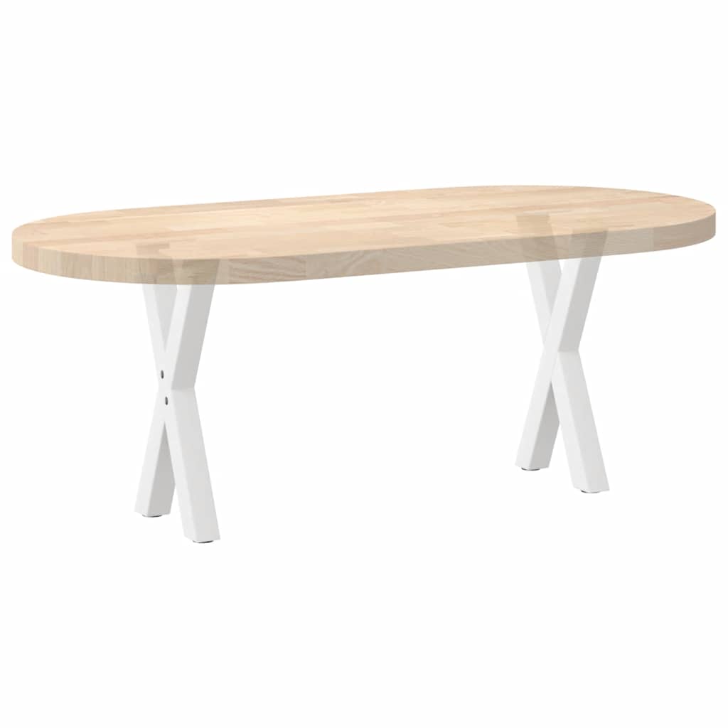 vidaXL Nogi do stolika kawowego w kształcie litery X 2 szt. Białe 38x(42-43) cm Stal