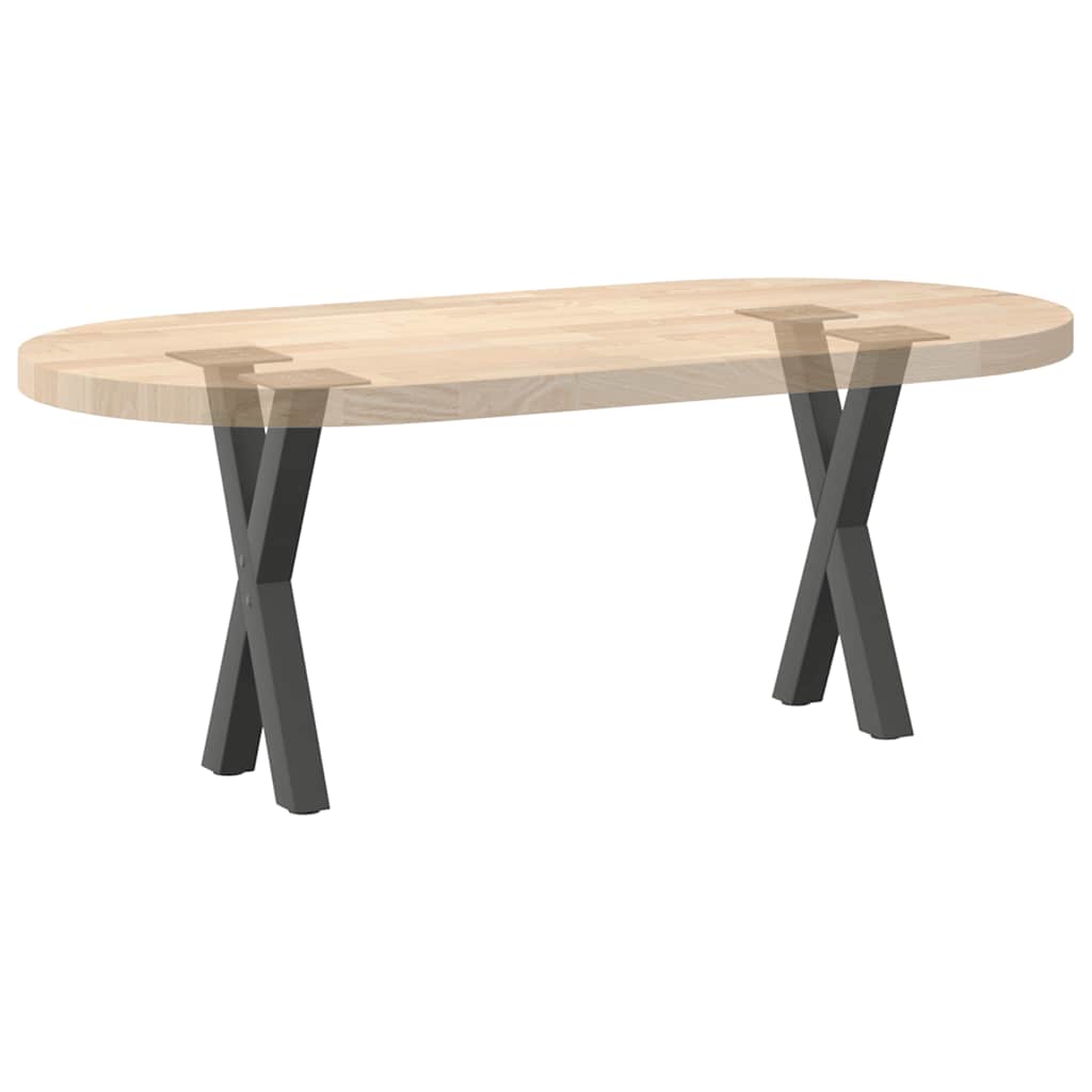 vidaXL Nogi do stolika kawowego w kształcie litery X 2 szt. Antracyt 38x(42-43) cm Stal